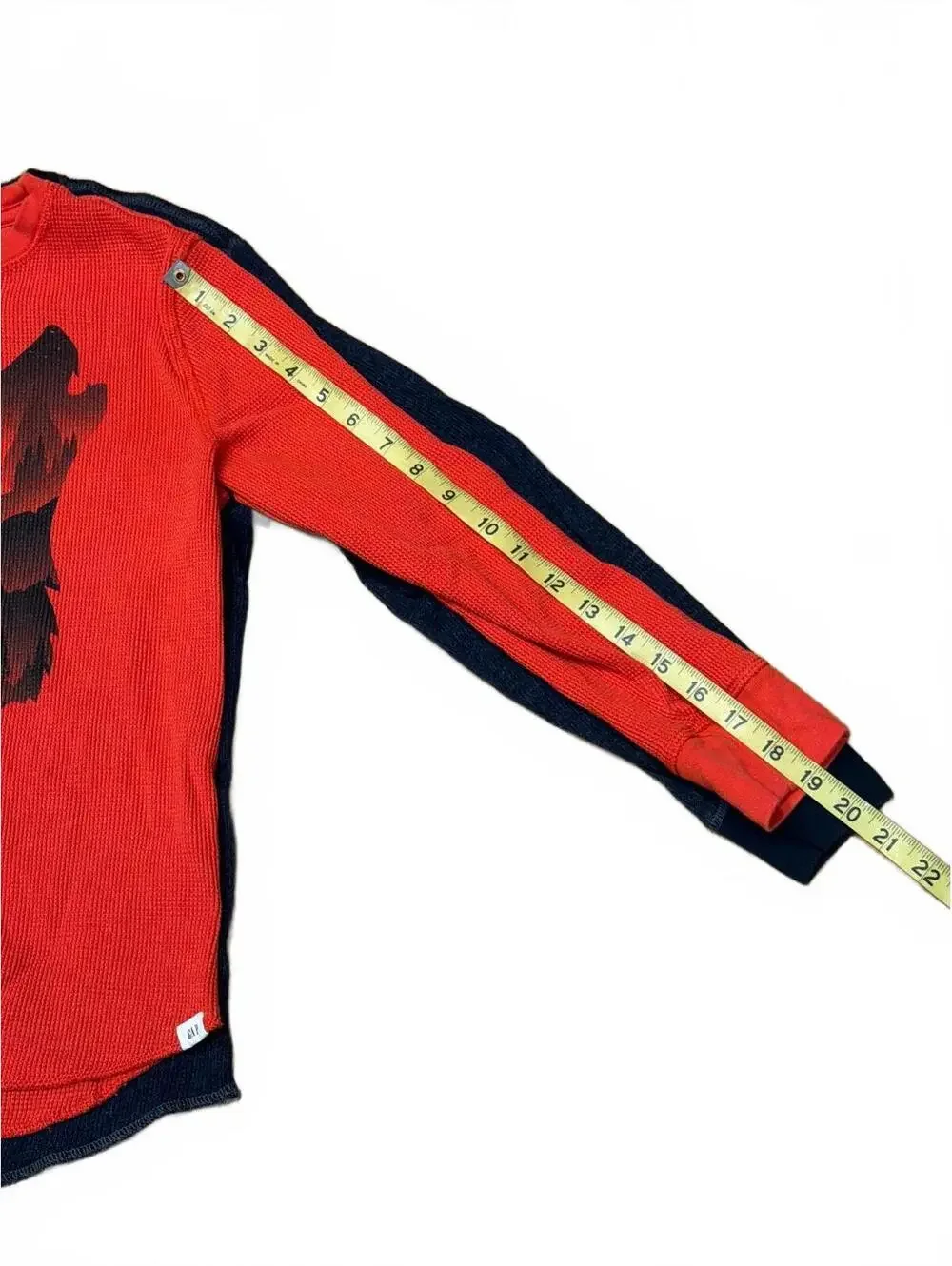 Gap Kids XL 12 years Long Sleeve Waffle Shirts Set Unisex Fall Winter Red Blue